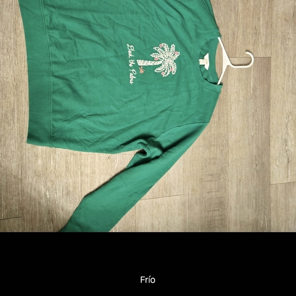 Lilly Pulitzer Green Palm Tree Sweatshirt - Picture 2 of 10